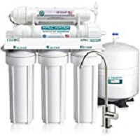 APEC Water Systems Essence ROES-UV75 Top Tier Violet Sterilizer 75 GPD 6 Stage Ultra Safe Reverse Osmosis Drinking Water Filter System, Plastic UV Housing